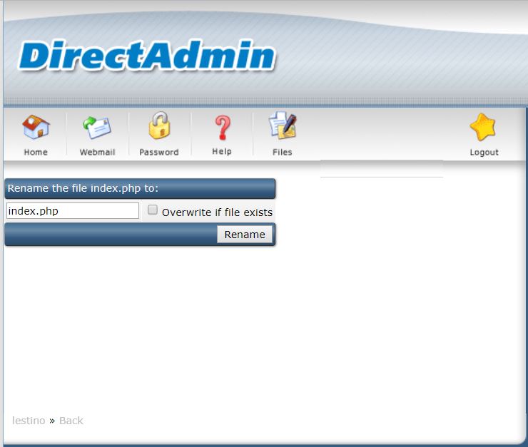 Hướng Dẫn Sử Dụng File Manager Trên DirectAdmin