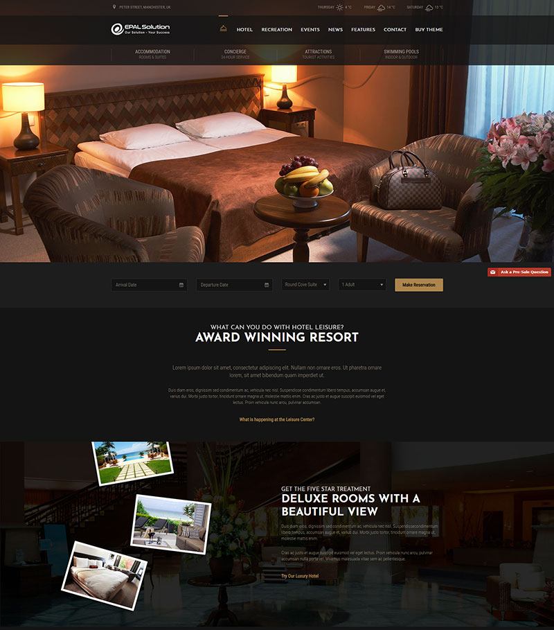 Top 3 Mẫu Website Khách Sạn Đẹp Và Chuyên Nghiệp